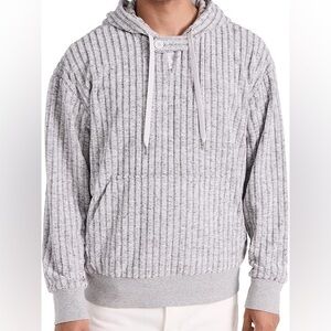 Club Monaco Light Gray Hooded Sweatshirt Sz S